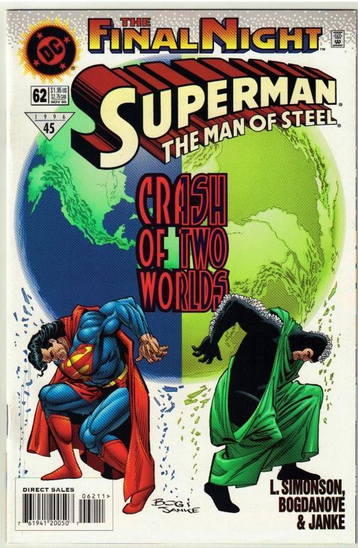 Superman The Man of Steel #62 comic book mint 9.8