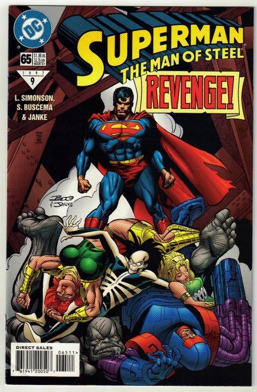 Superman The Man of Steel #65 comic book near mint 9.4