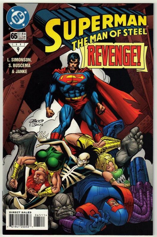 Superman The Man of Steel #65 comic book near mint 9.4