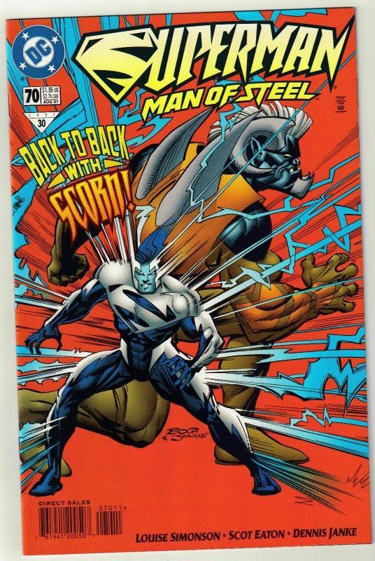 Superman The Man of Steel #70 comic book mint 9.8