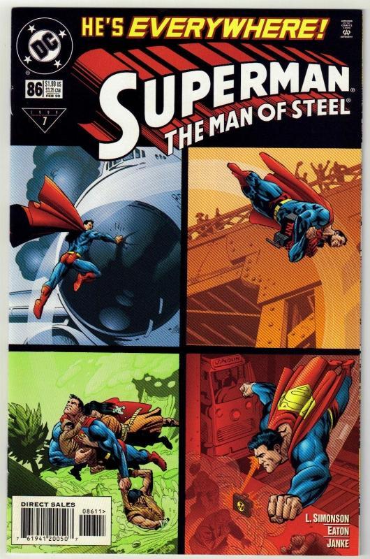 Superman The Man of Steel #86 comic book mint 9.8