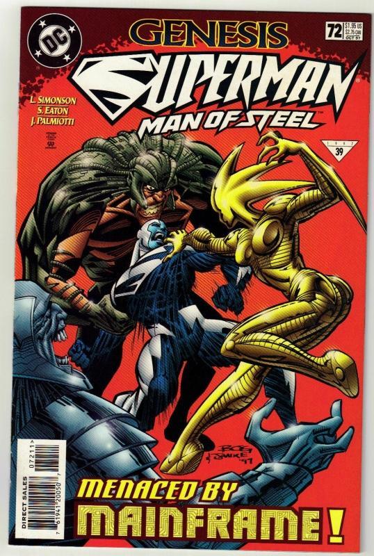 Superman The Man of Steel #72 comic book near mint 9.4