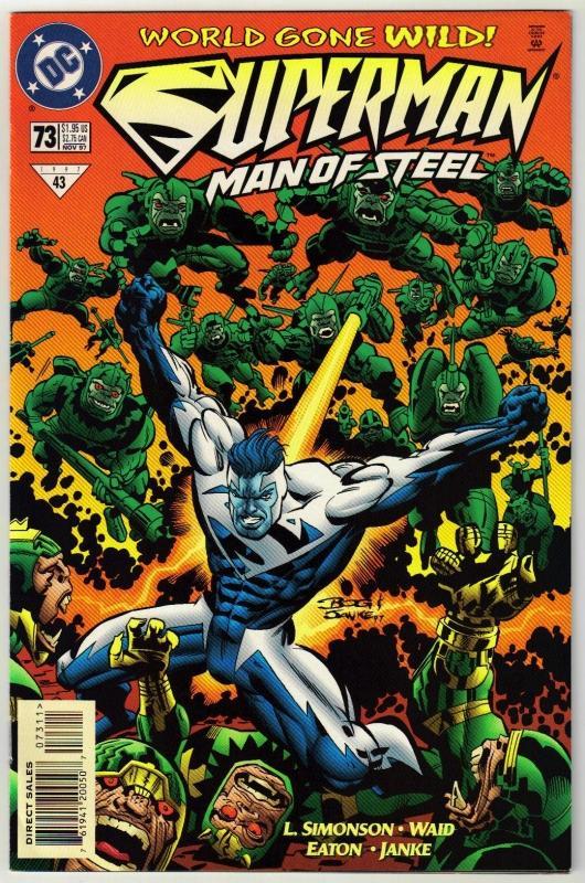 Superman The Man of Steel #73 comic book near mint 9.4