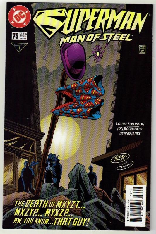Superman The Man of Steel #75 comic book near mint 9.4