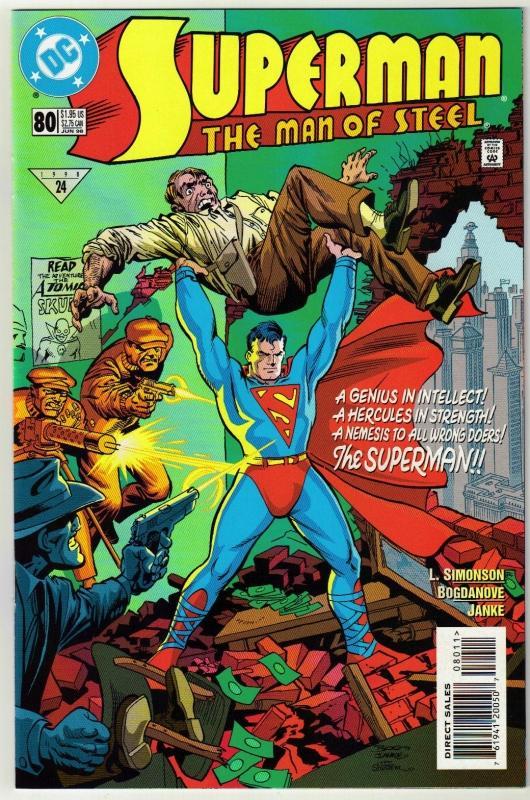 Superman The Man of Steel #80 comic book near mint 9.4