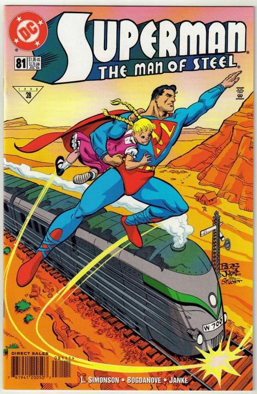 Superman The Man of Steel #81 comic book near mint 9.4