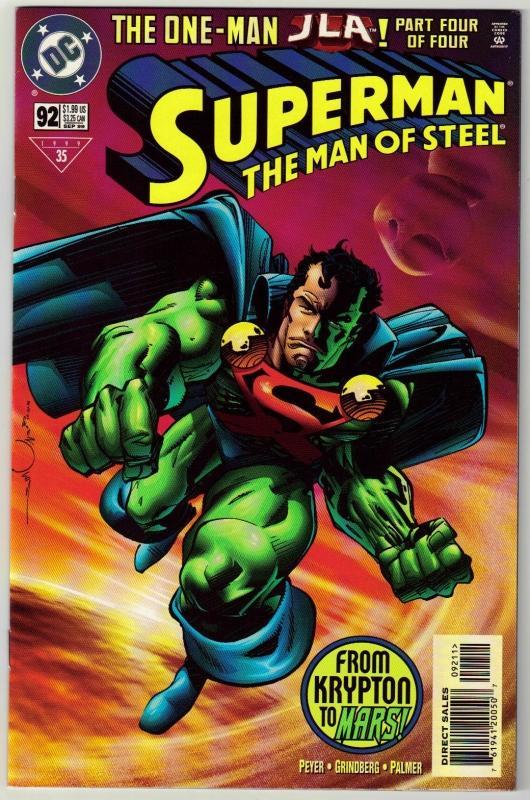 Superman The Man of Steel #92 comic book near mint 9.4