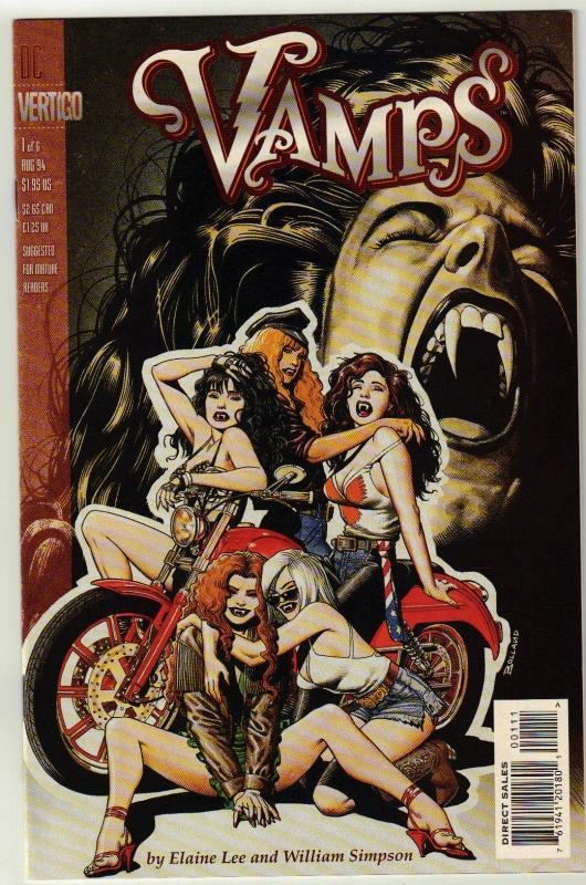 Vamps #1 Vertigo comic book near mint 9.4