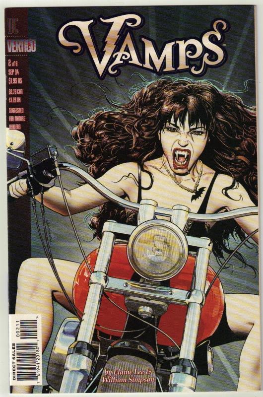 Vamps #2 Vertigo comic book near mint 9.4