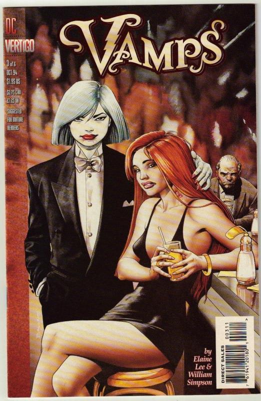 Vamps #3 Vertigo comic book near mint 9.4