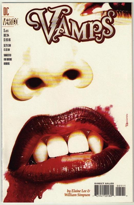 Vamps #5 Vertigo comic book near mint 9.4