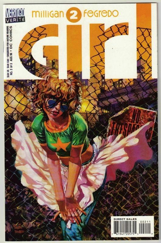 Verite Girl #2 Vertigo comic book near mint 9.4