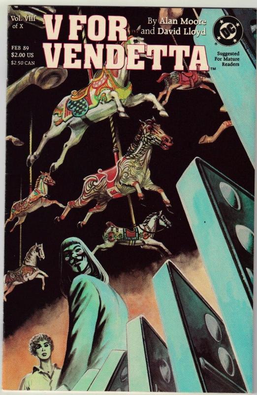 V For Vendetta #8 Vertigo comic book near mint 9.4