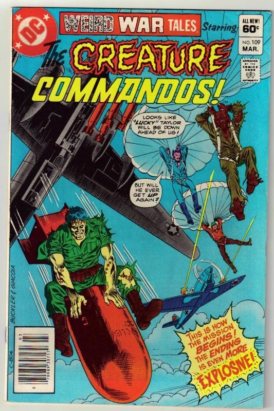 Weird War Tales #109 comic book fine 6.0