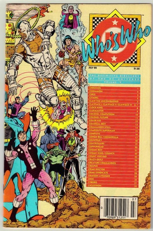 Who's Who #5 comic book near mint 9.4