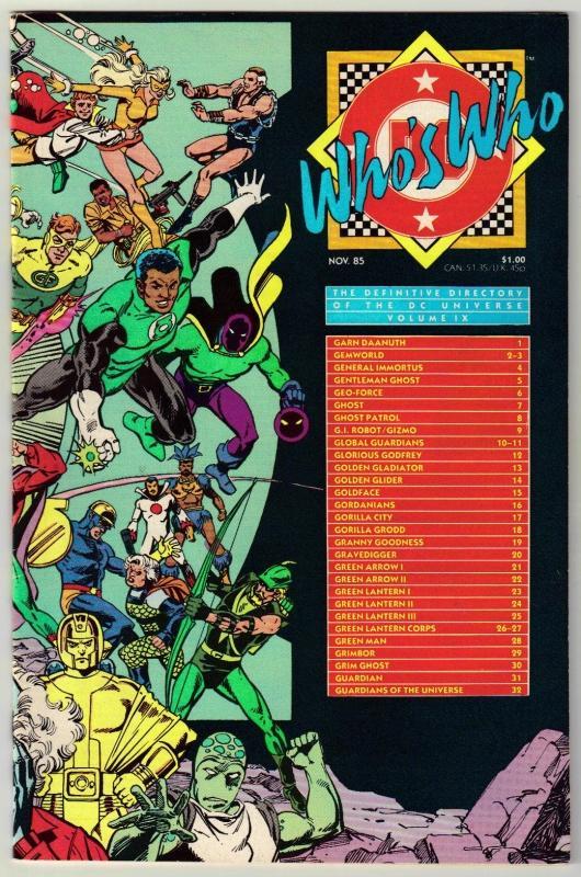 Who's Who #9 comic book near mint 9.4