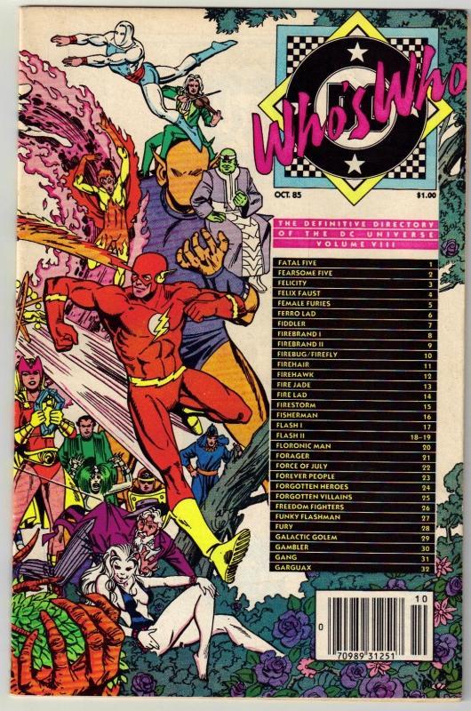 Who's Who #8 comic book fine 6.0