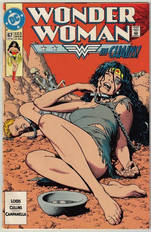 Wonder Woman #67 comic book near mint 9.4