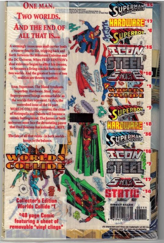 Worlds Collide collector's edition #1 comic book mint 9.8
