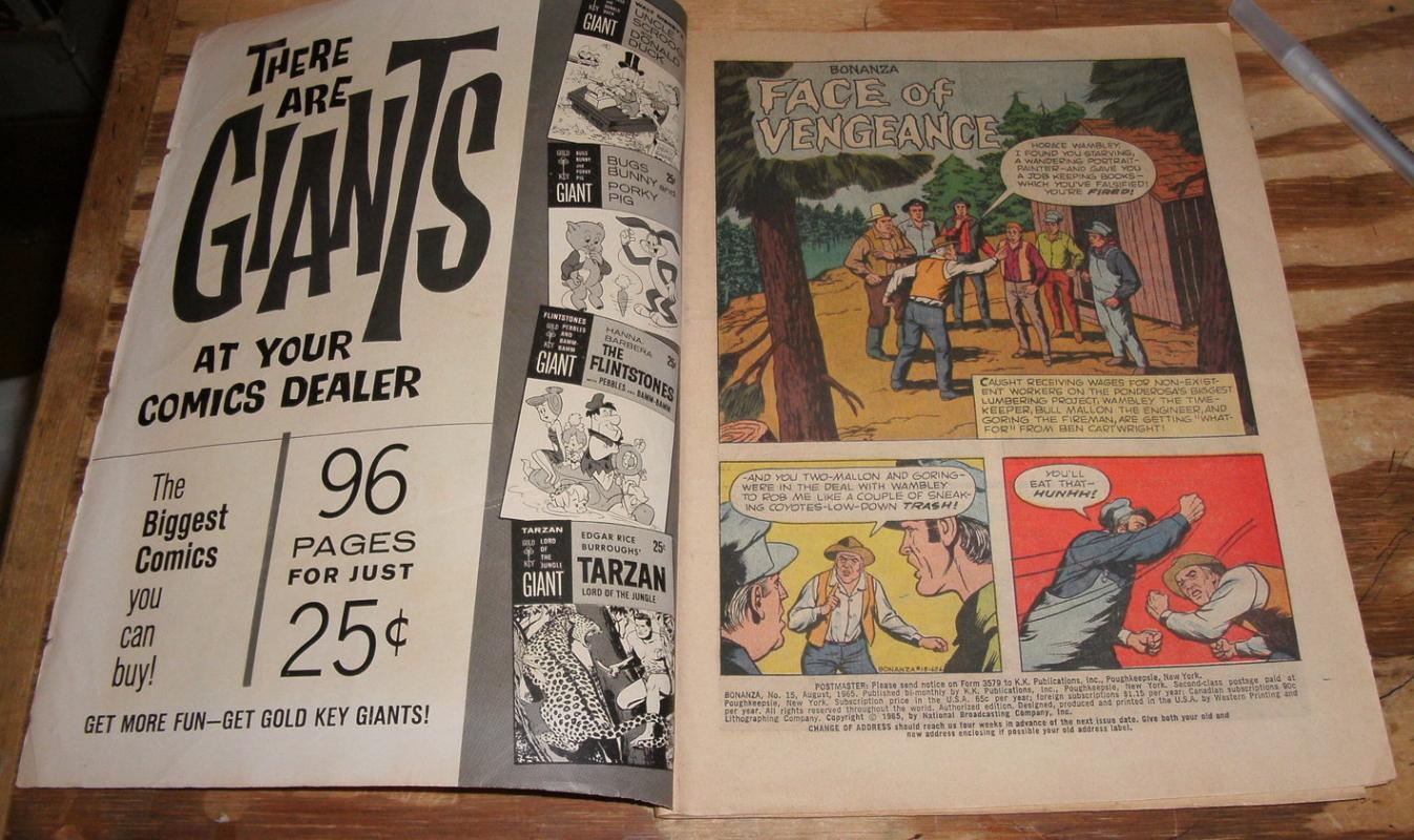 Bonanza #15 comic book vg 4.0