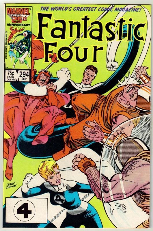 Fantastic Four #294 comic book near mint 9.4