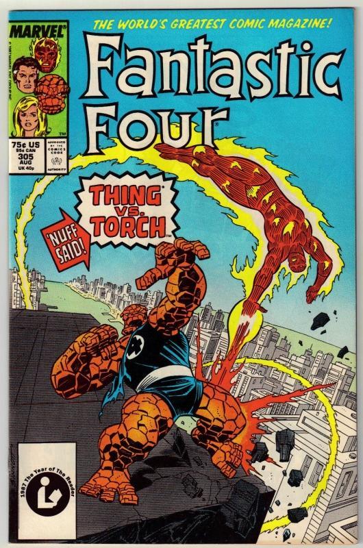 Fantastic Four #305 comic book near mint 9.4