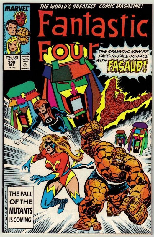 Fantastic Four #309 comic book near mint 9.4