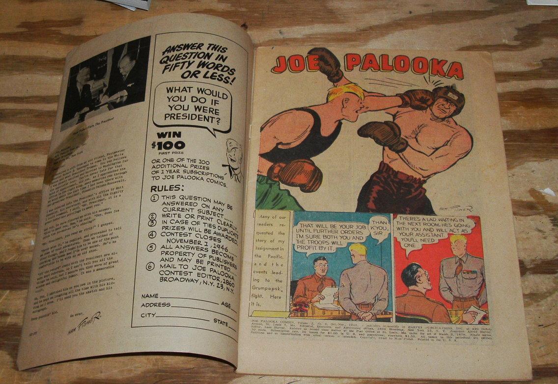 Joe Palooka #6 comic vf/nm with tape