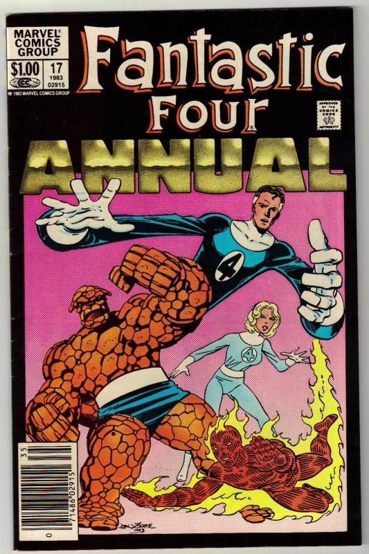 Fantastic Four annual #17 comic book very fine 8.0