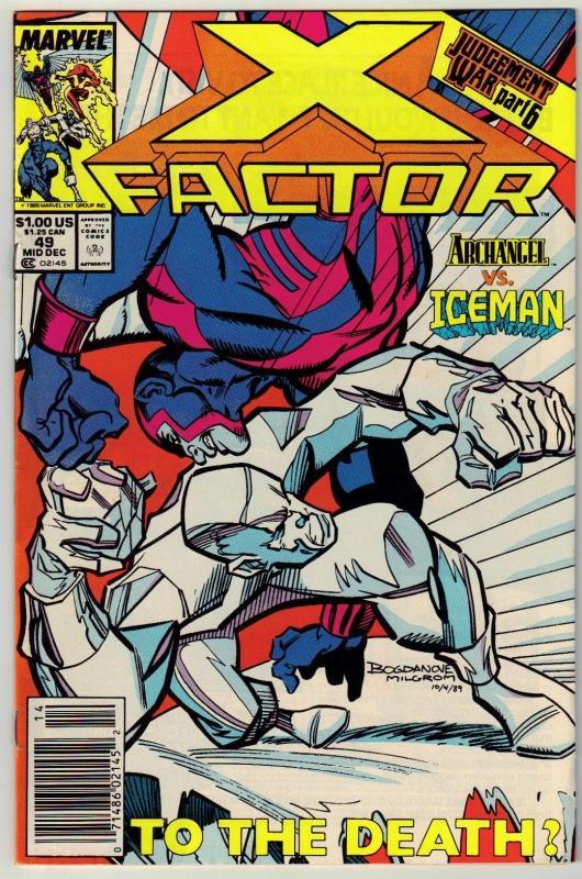 X-Factor #49 comic book near mint 9.4