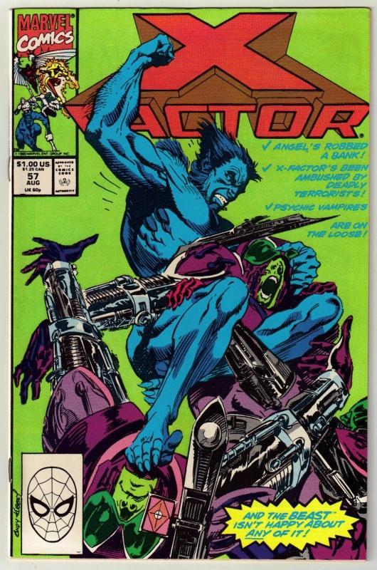 X-Factor #57 comic book near mint 9.4