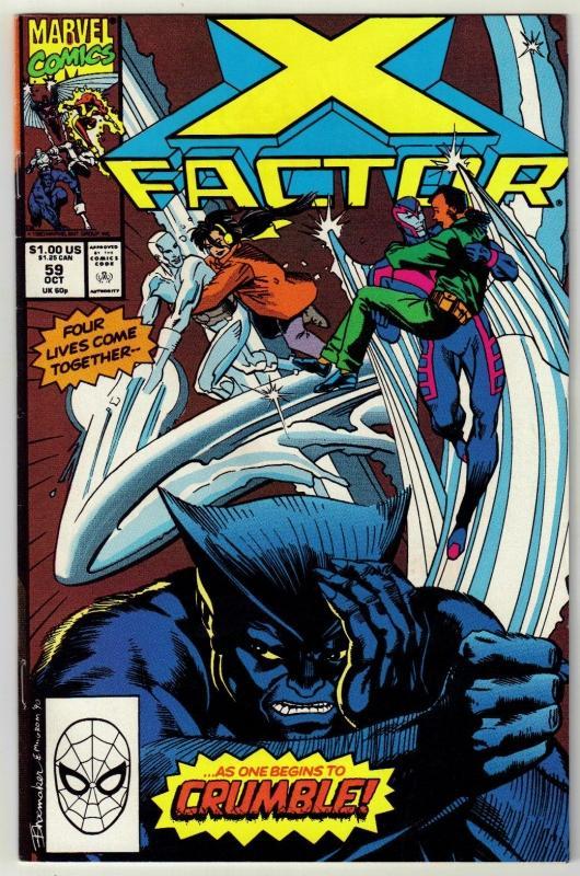X-Factor #59 comic book near mint 9.4