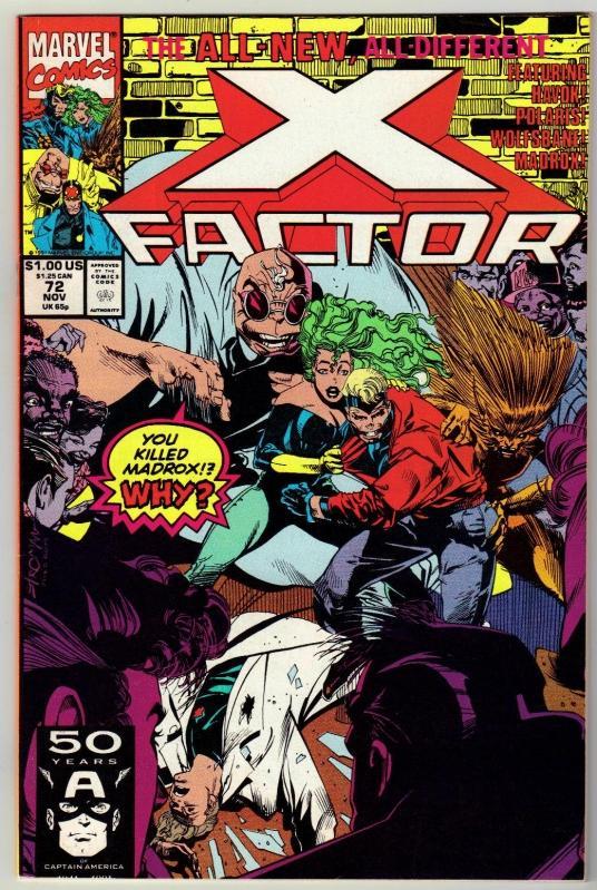 X-Factor #72 comic book near mint 9.4
