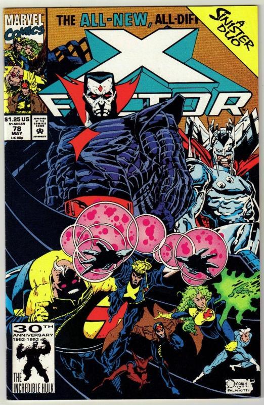X-Factor #78 comic book near mint 9.4