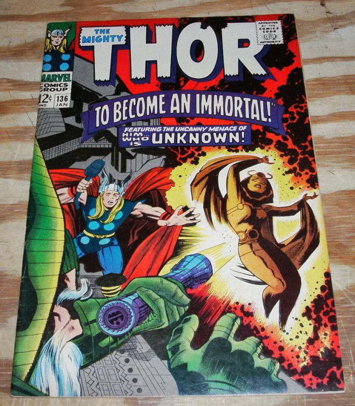 The Mighty Thor #136 comic book very fine 8.0