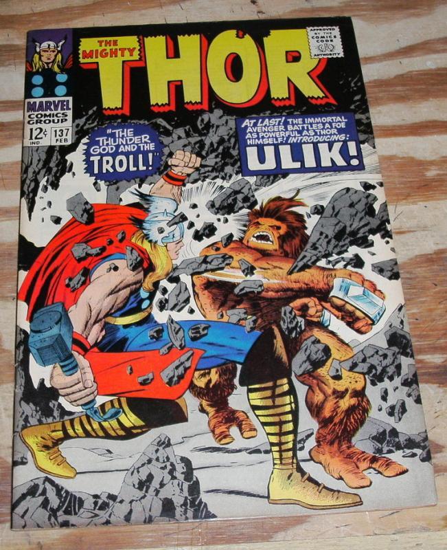 The Mighty Thor #137 comic book very fine 8.0