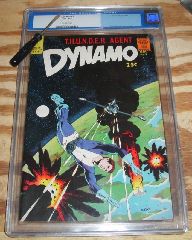 T.H.U.N.D.E.R. Agent Dynamo #3 vf- 7.5 CGC graded