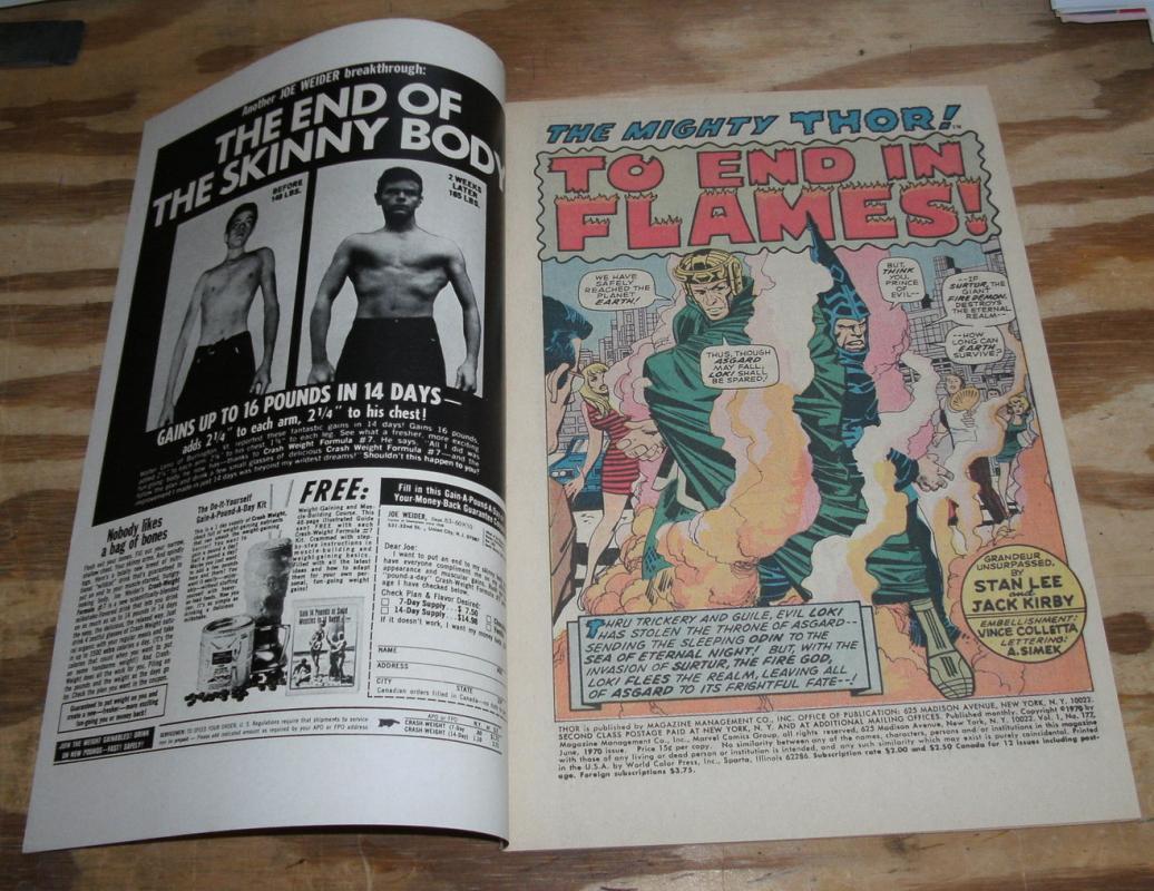 The Mighty Thor #177 comic book very fine 8.0