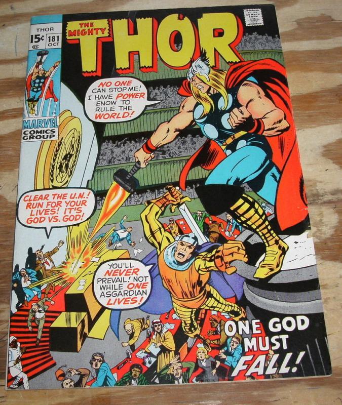 The Mighty Thor #181 comic book very fine 8.0