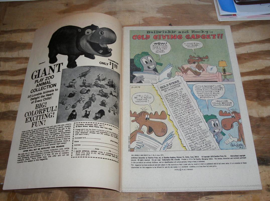 Bullwinkle and Rocky #6 comic book vf 8.0