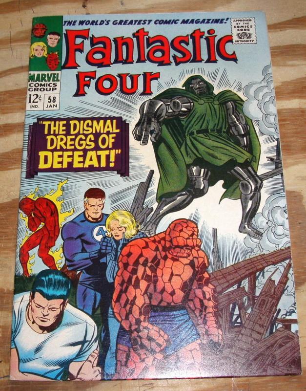 Fantastic Four #58 comic book very fine 8.0