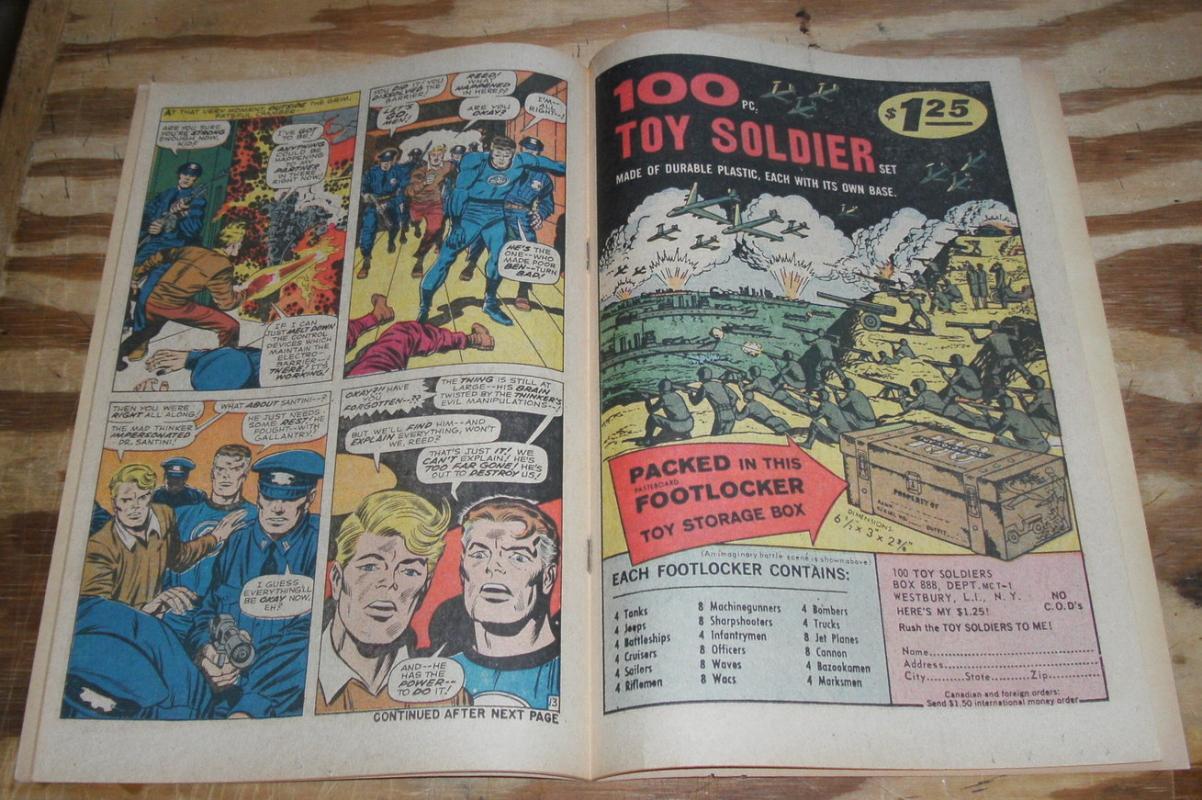 Fantastic Four #70 comic book very fine 8.0 but mvs stamp clipped