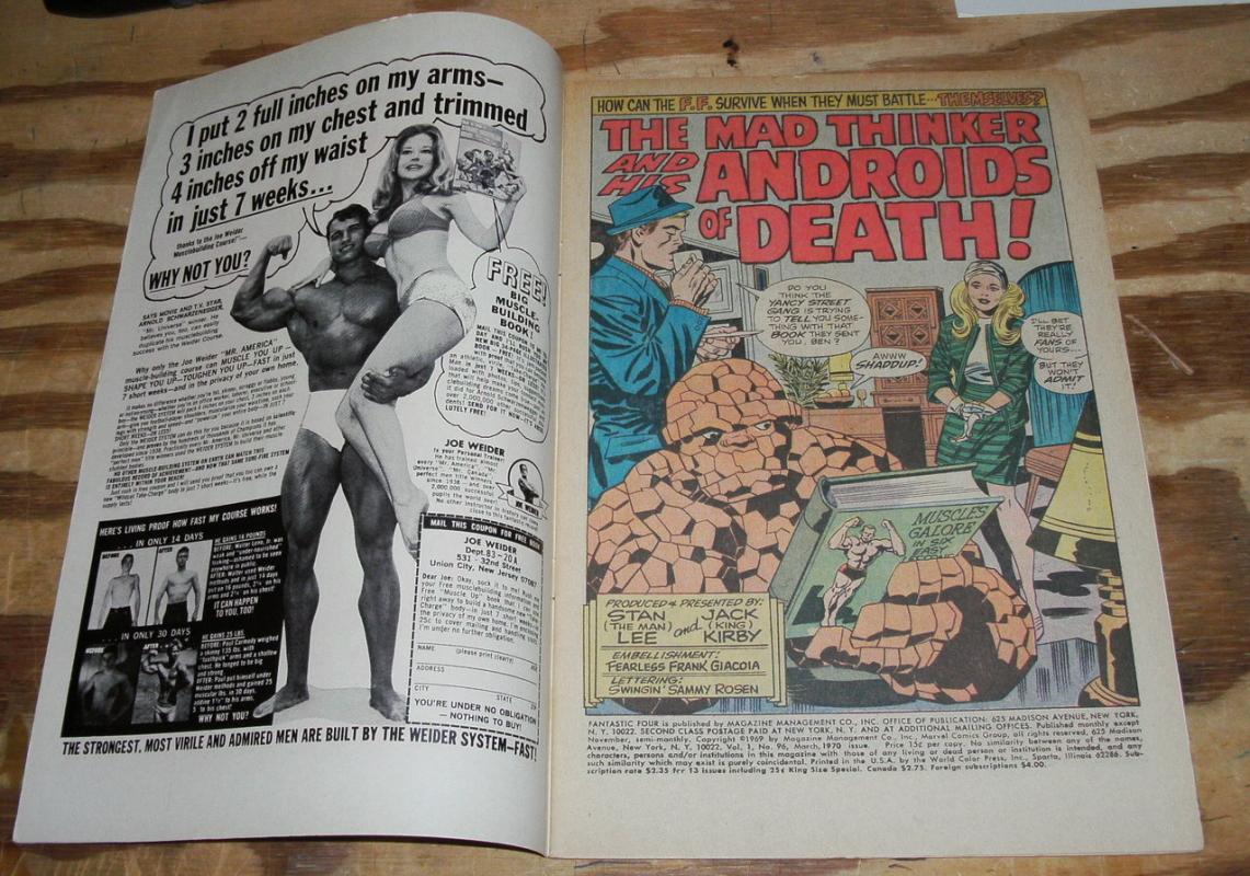 Fantastic Four #96 comic book very fine 8.0