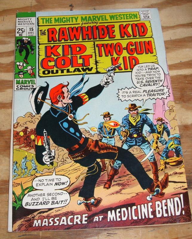 Mighty Marvel Western #15 comic book very good/fine 5.0
