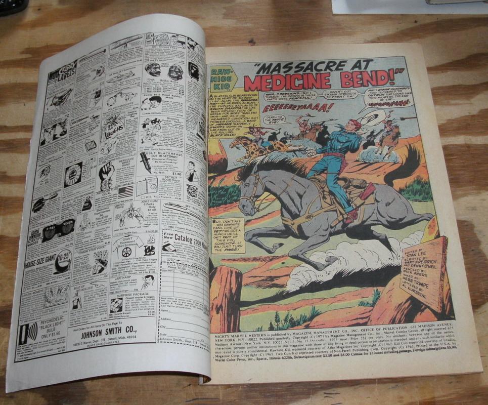 Mighty Marvel Western #15 comic book very good/fine 5.0