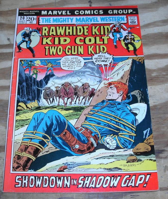 Mighty Marvel Western #20 comic book fine/very fine 7.0
