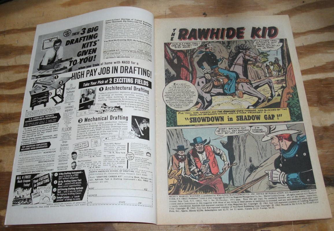 Mighty Marvel Western #20 comic book fine/very fine 7.0