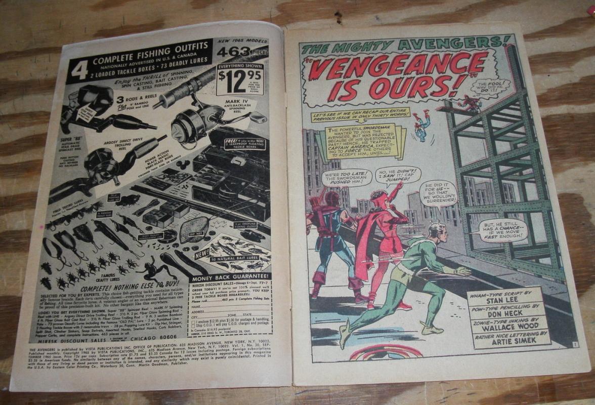 The Avengers #20 comic book vg/fn 5.0