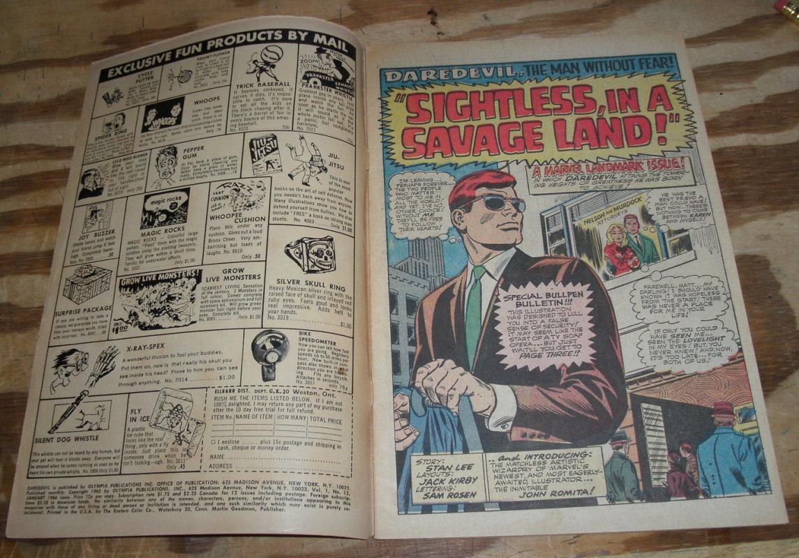 Daredevil the Man Without Fear #12 comic book very good/fine 5.0