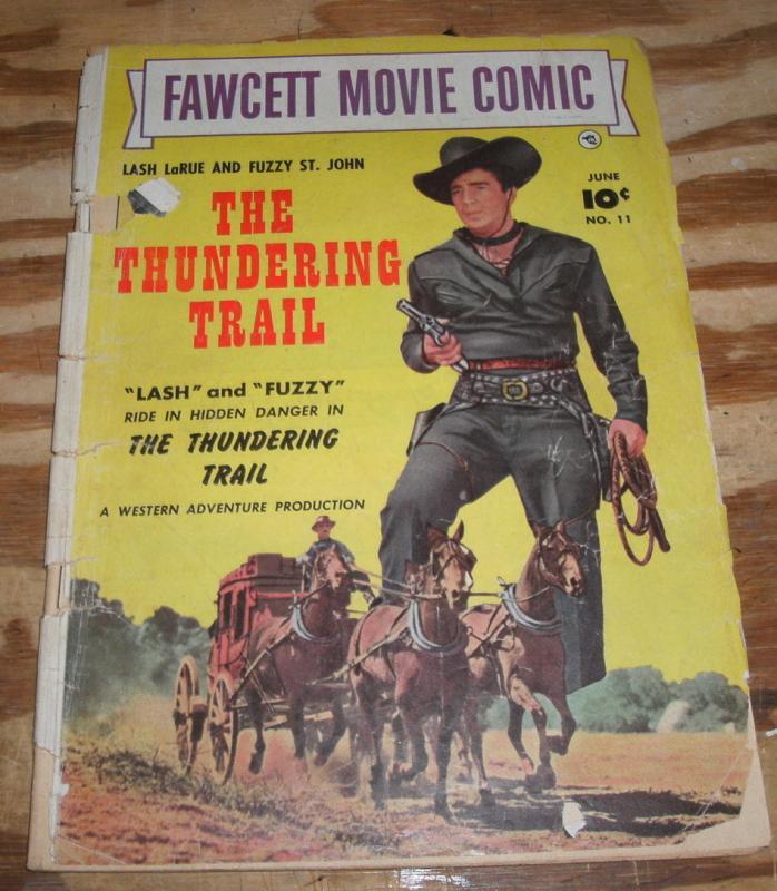Lash Larue Thundering Trail #11 comic fa 1.5